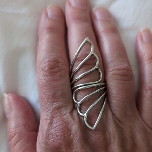 Elegant Silver Statement Ring